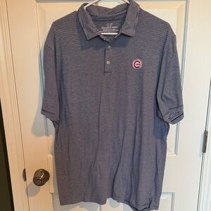 Men's Vinyard Vibes Edgartown Blue Striped Polo Shirt